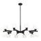 Z-Lite Artemis Chandelier, 20-Light, 42 In.W x 12.75 In.H, Matte Black/Matte Opal 494-20MB - alternate 4
